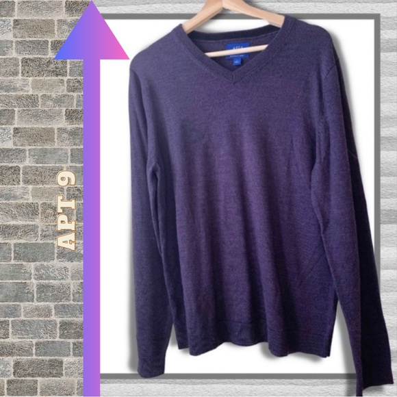 Apt. 9 Sweaters - {Apt 9} Wool Blend V-Neck Sweater